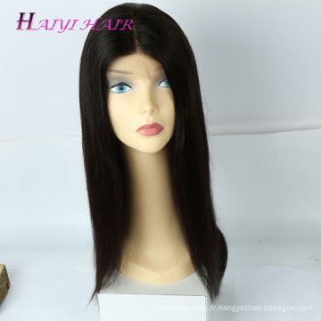 En gros Doux et Lisse Cheveux Humains Full Lace Wig